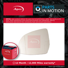 Mirror Glass fits BMW X5 F15 3.0D Left 13 to 15 N/S Passenger Side Door Apec New