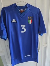 1998-99 Italy Home Shirt #3 MALDINI Medium Men's Good Condition
