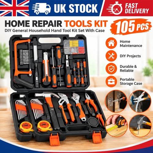 105 piece tool kit general - piece,