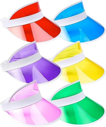 Redstar 6pc neon sun visor - redstar, hat