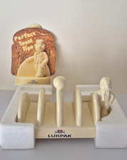 Lurpak ceramic toast rack. Douglas mascot. Vintage, retro. Box