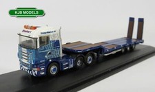 BNIB N GAUGE OXFORD DIECAST 1:148 NSHL01ST SCANIA LOW LOADER STOBART RAIL