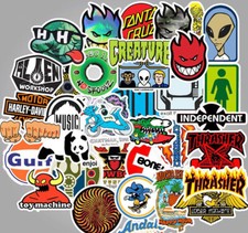 50pc Top Brand Logo Hip Hop Graffiti Sticker Bomb Skate Stickers Car Decal Gifts