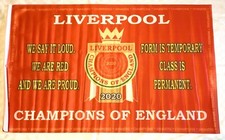 Liverpool Champions Of England Flag 2020 Premier League Winners