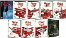 FRIDAY THE 13TH COMPLETE MOVIE 1- 9 DVD COLLECTION Part 1 2 3 4 5 6 7 8 9 UK Rel