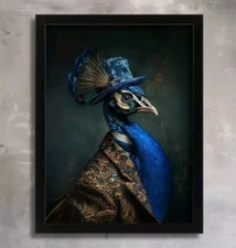 Vintage Peacock Wall Art