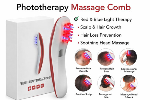 Led phototherapy scalp massage - led,