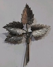Vintage Sterling Silver Charles Horner Four Leaf Brooch