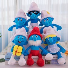BRAND NEW 35cm SMURF SOFT TOY SMURFETTE PLUSH PAPA SMURF TOY GIFT