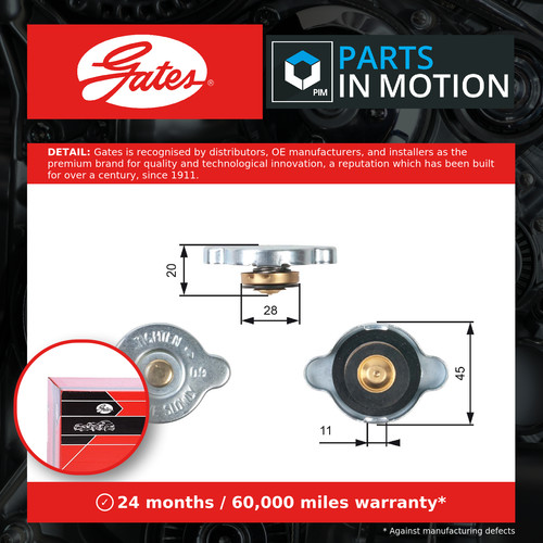 Radiator cap fits - cap,