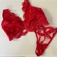 Victoria's Secret Red Lace Bow