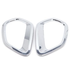 2 Pcs Chrome Car Back Rear Fog Light Lamp Cover Trim For 20