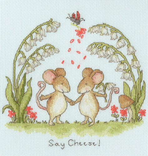 Say cheese cross stitch kit - say,