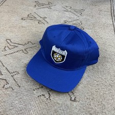 Vintage Deadstock Leeds United Football Blue SnapBack Cap 90s