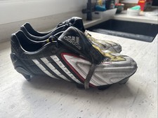 ADIDAS PREDATOR POWERSWERVE WHITE BLACK SG Size 8.5 MANIA BECKHAM RARE