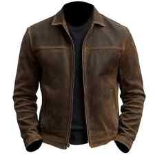 Mens Cafe Racer Biker Brown