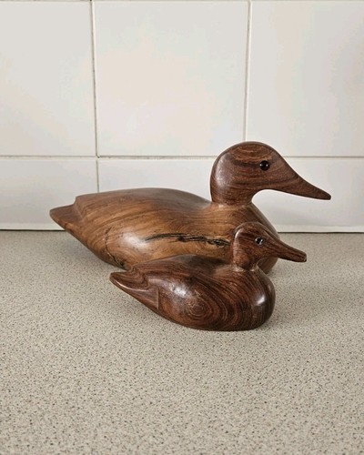 Pair vintage solid wood - solid,