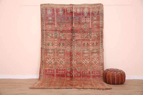 Peach vintage moroccan wool - vintage,