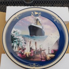 Bradford Exchange Titanic Plate The Reading & Writing Room~ Queen Of The Ocean