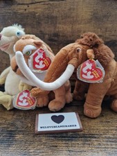 Ty Ice Age Bundle Sid Mannie Diego Soft Plush Toy Beanie Babies with Tags Disney