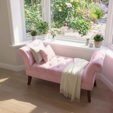 Window Seat Pink Velvet