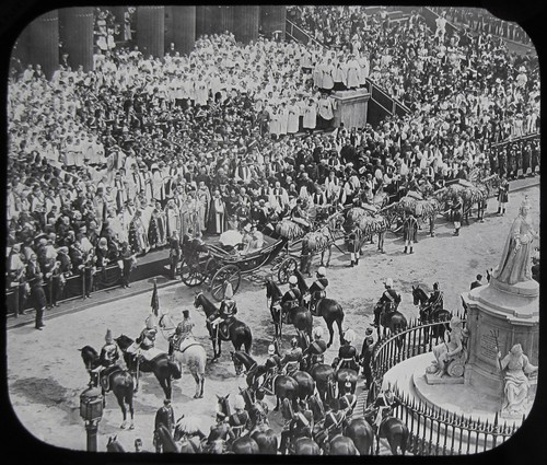 Glass magic lantern slide - magic,