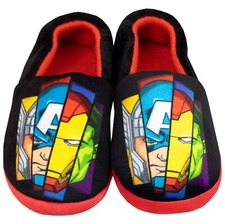 Avengers Slippers Kids Boys UK Size 8 9 10 11 12 13 1 2 Indoor Footwear