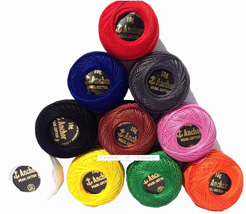 Anchor pearl cotton - 10, solid