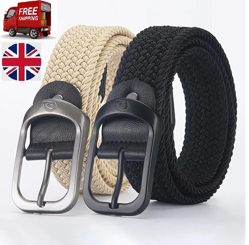 Woven elastic belt casual - elastic,