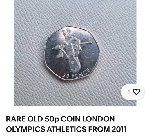 Rare old 50p coin london - 50p,