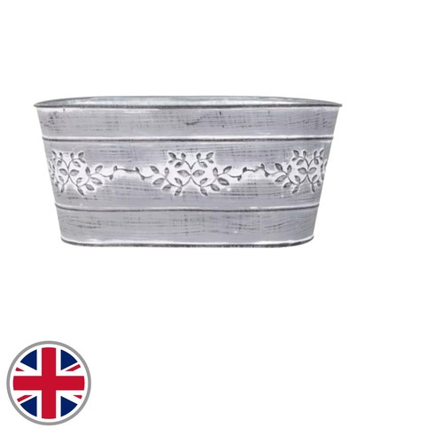 24cm weatherproof grey metal - 24cm,