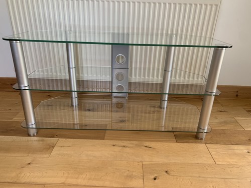 Glass corner stand unit - tv,