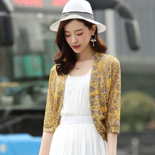 Women cropped cardigan floral - women,