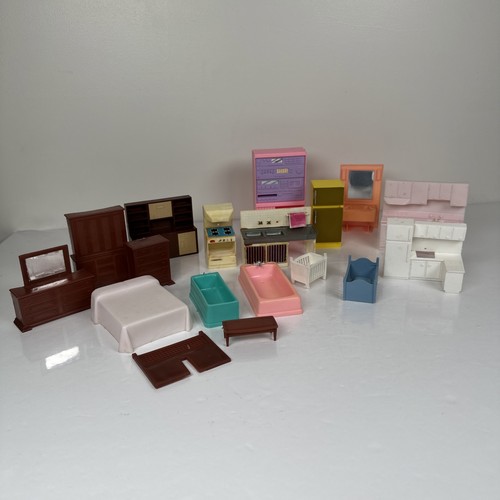 Plastic doll house - plastic, 1960's