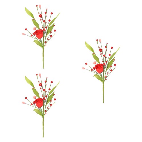 3pcs artificial flowers - 3pcs,