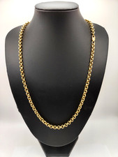 9ct yellow gold belcher link - belcher,