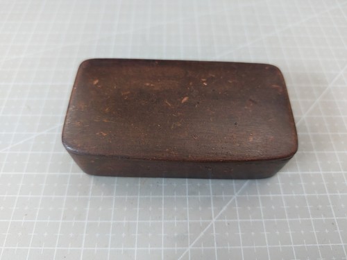 Antique paper mache - snuff, box