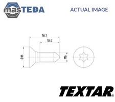 TPM0008 BOLT BRAKE DISC TEXTAR