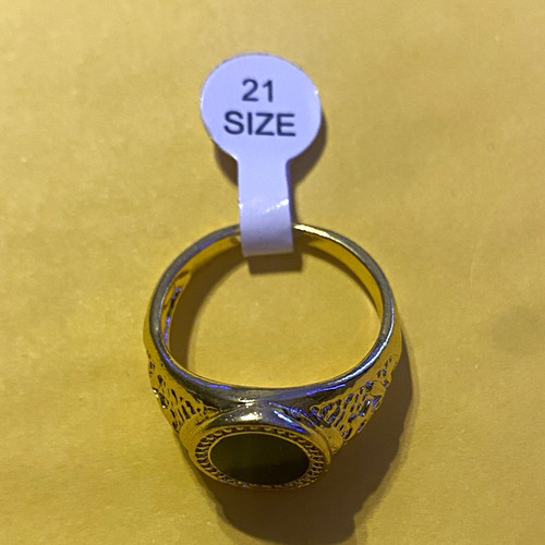 Gold plated signet - gold,