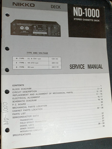 Nikko 1000 cassette - cassette, deck
