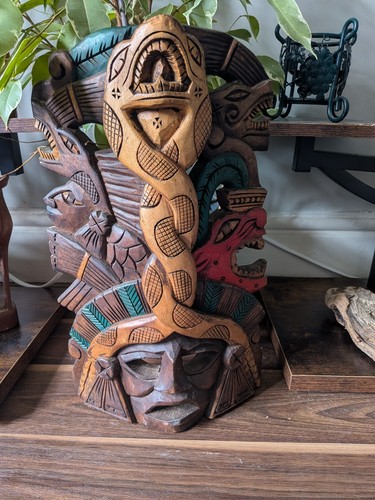 Large vintage mayan aztec - vintage,