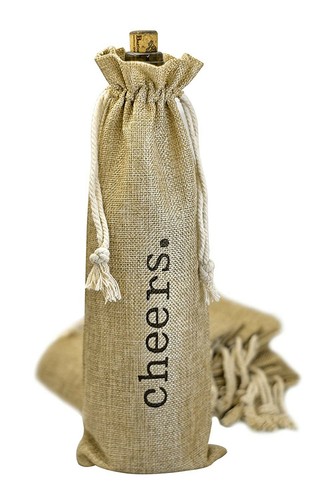 Burlap wine bags - bags, jute