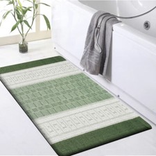 Non Slip Bath Mat Extra Large Bathroom Rug Water Absorbent Toilet Pedestal Mats*