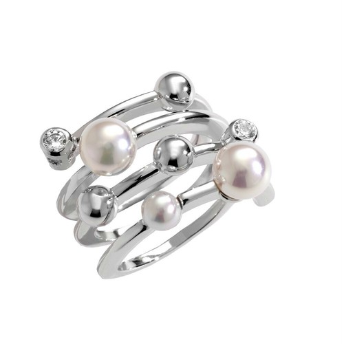 Majorica cercle pearl - pearl, silver