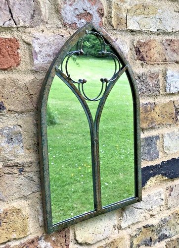 Copper garden mirror - copper,