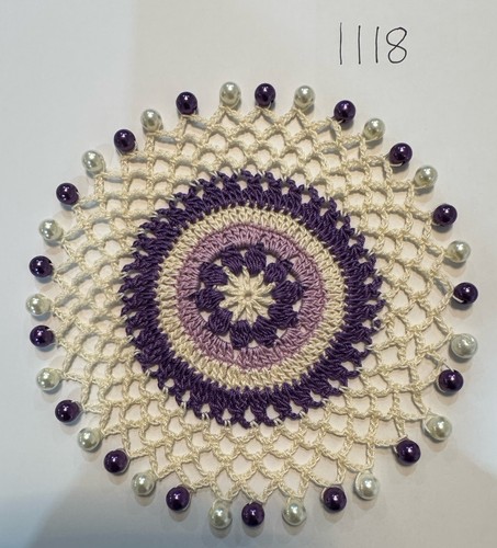 Hand made crochet - made, beaded