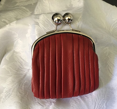 Vintage clarks red leather - red,