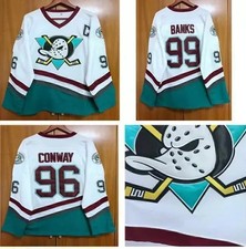 Mighty Ducks Movie Jersey #99 Charlie Conway #96 Ice Hockey Jersey Gift New