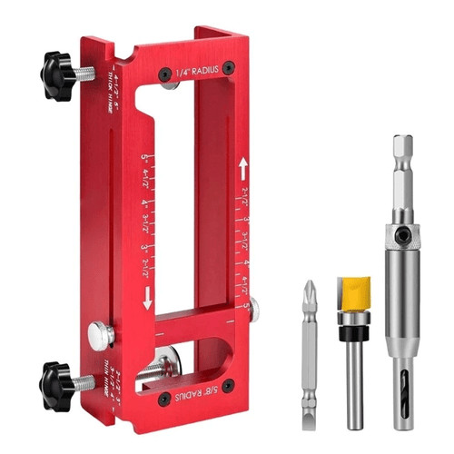 Adjustable door hinge - hinge, kit