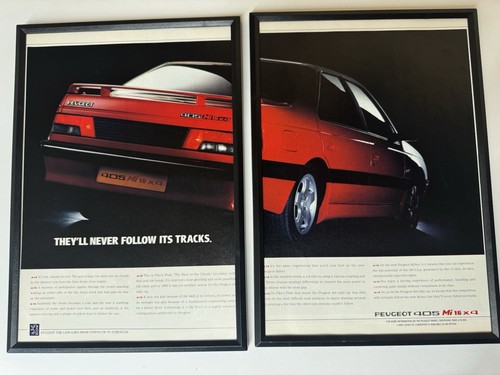 Framed original 1990 - 1990, peugeot